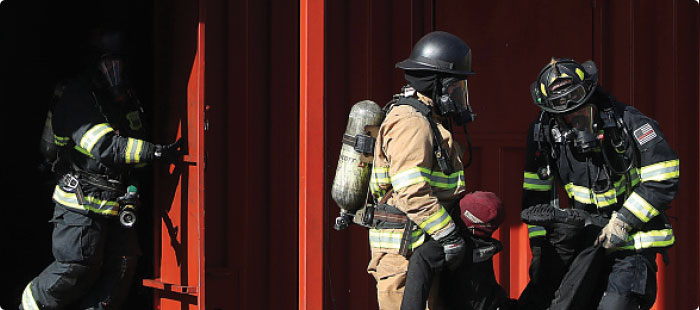 Medline employees step into firefighters shoes for a day