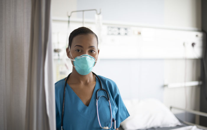 Nurse wearing N95 Mask
