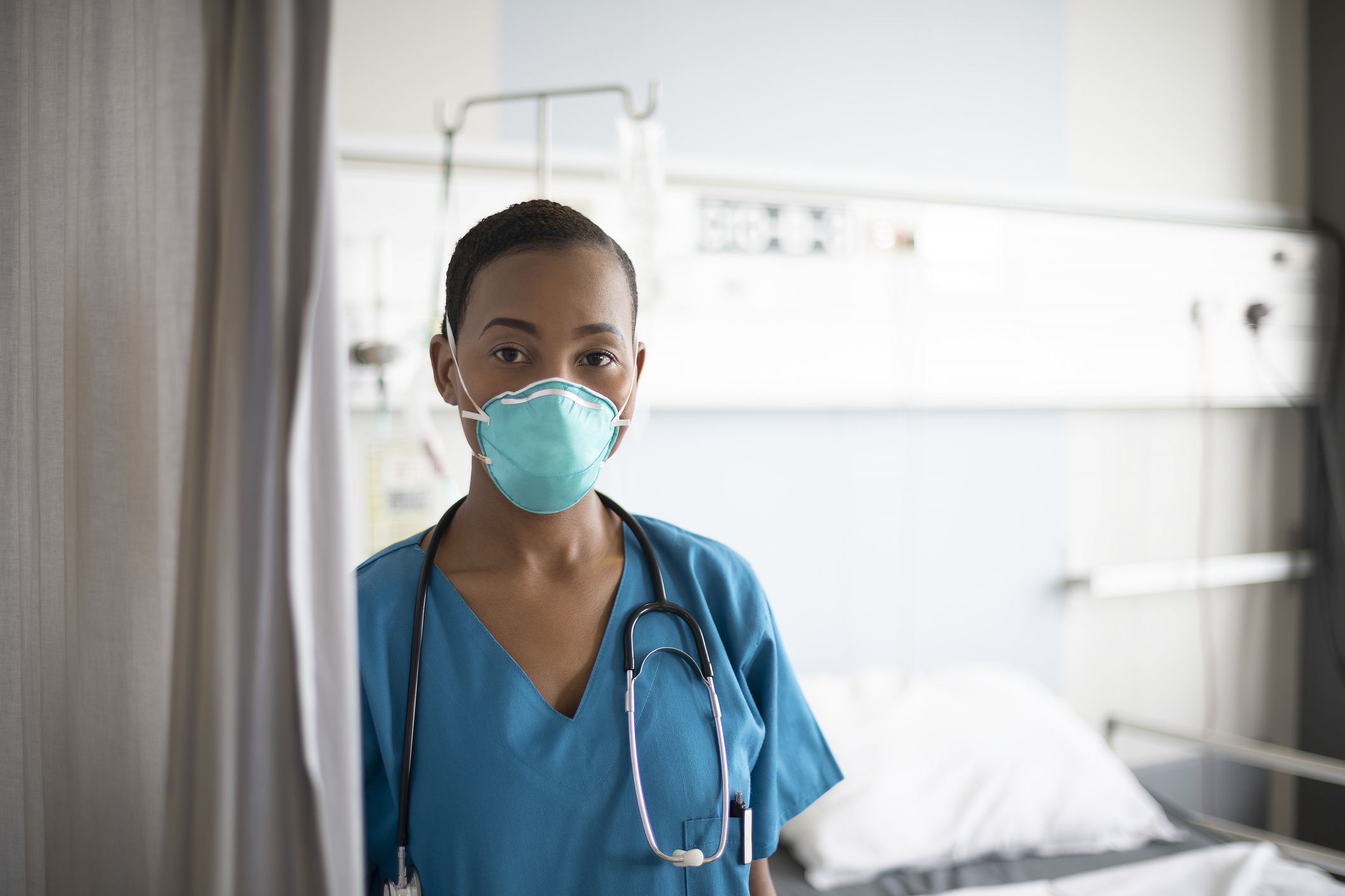 Nurse wearing N95 Mask