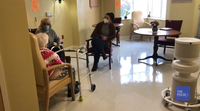 family visit at nursing home