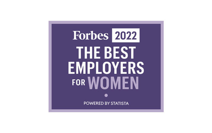 Forbes named a best Employer for Women